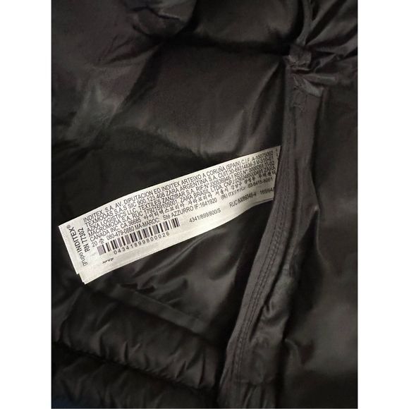 Zara Combination Puffer Jacket - Small / Black - Picture 11 of 16